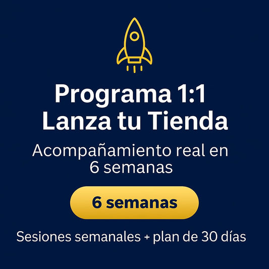 Programa 1:1 “Lanza tu Tienda” (6 semanas)